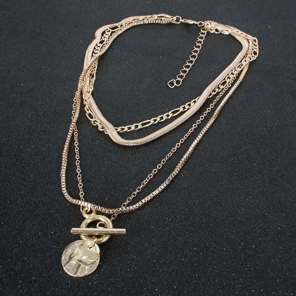 Gold Layered Necklace for Women, Necklace for Woman, Gift for Mom, Gift for Her